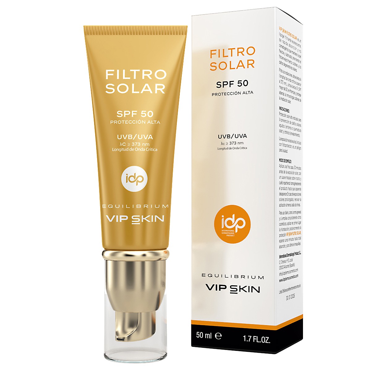 Vip Skin filtro solar spf50  50ml